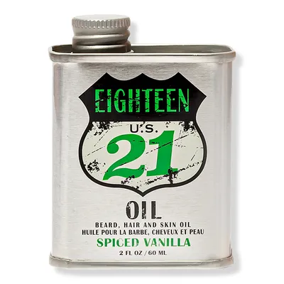 18.21 Man Made Spiced Vailla Lightweight, Conditioning Beard, Hair & Skin Oil