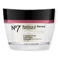 No7 Restore & Renew Face & Neck Multi Action Fragrance Free Cream SPF 30