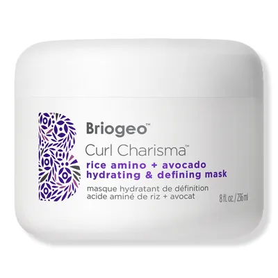 Briogeo Curl Charisma Rice Amino + Avocado Hydrating & Defining Hair Mask for Curly Hair - 8.0 oz