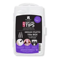 Red Carpet Manicure LED Soft Gel Medium Stiletto Nail Tips