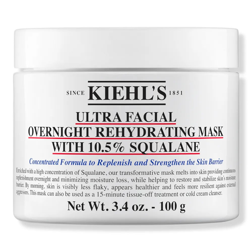 Kiehl's Since 1851 Ultra Facial Overnight Hydrating Mask with 10.5% Squalane