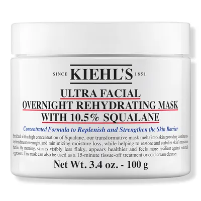 Kiehl's Since 1851 Ultra Facial Overnight Hydrating Mask with 10.5% Squalane