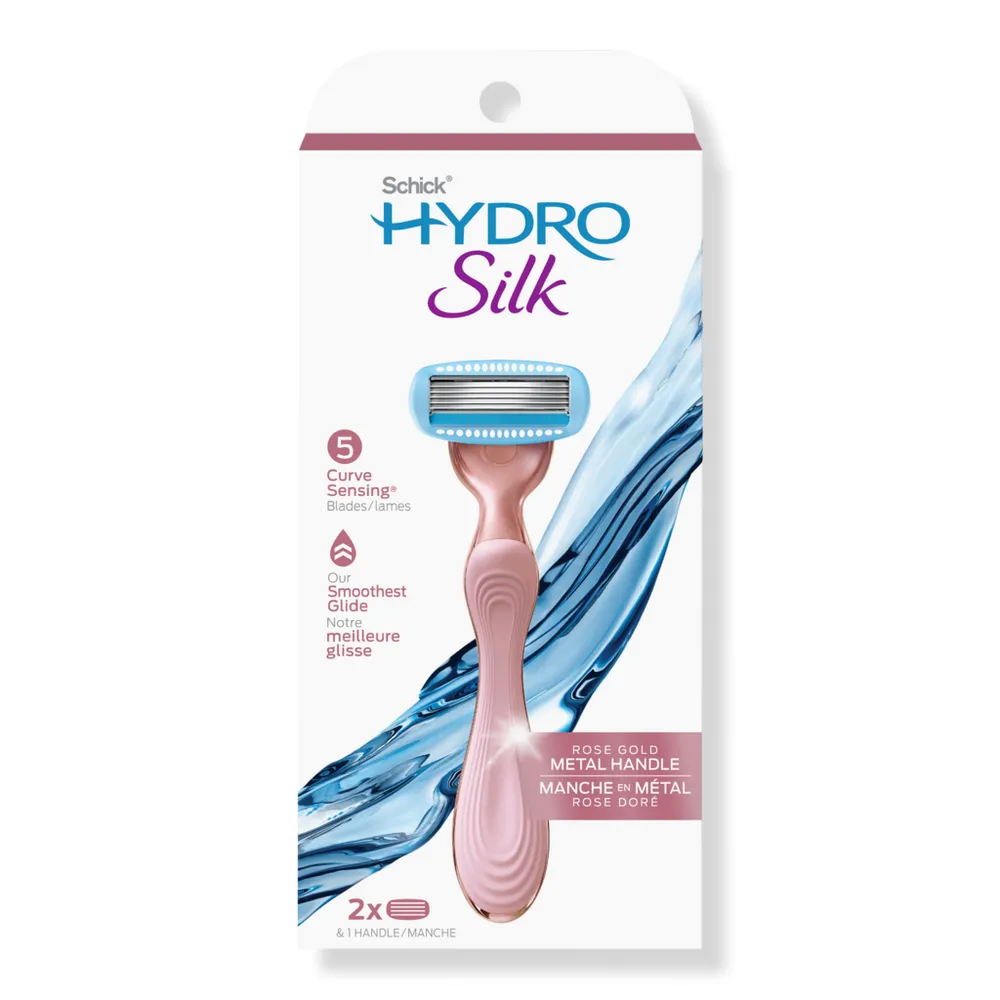 Schick Hydro Silk Rose Gold Metal Handle Razor