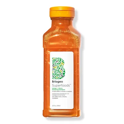 Briogeo Superfoods Mango + Cherry Oil Control & Balancing Shampoo - 12.5 oz