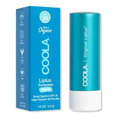 COOLA Organic Liplux Classic Sunscreen Lip Balm SPF 30 