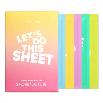 I Dew Care Let's Do This Sheet 5-Day Sheet Mask Set