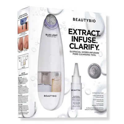 BeautyBio GLOfacial Hydro-Infusion Pore Cleansing + Blue LED Clarifying Tool