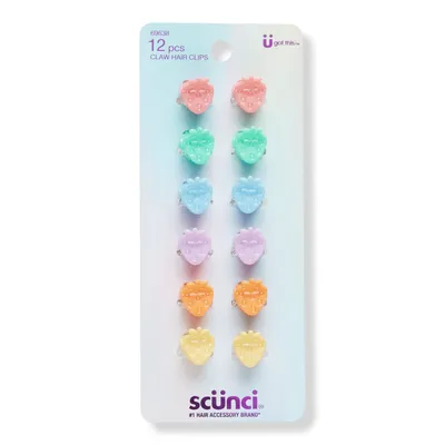 Scunci Strawberry Mini Claw Clips