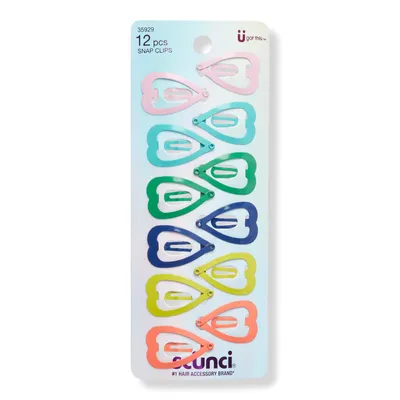 Scunci Heart Snap Clips