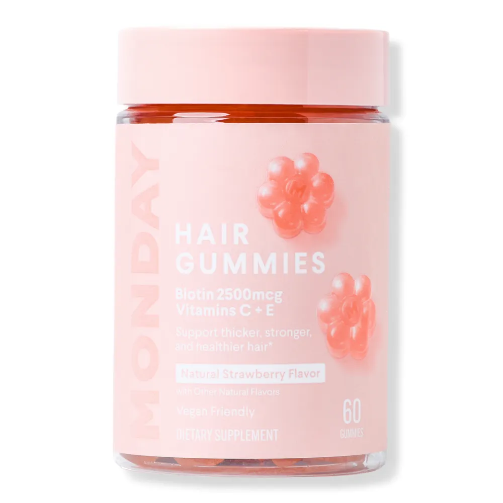 MONDAY Haircare Hair Gummies with Biotin & Vitamin C+E For Thicker Stronger Hair