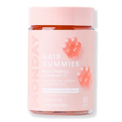 MONDAY Haircare Hair Gummies with Biotin & Vitamin C+E For Thicker Stronger Hair
