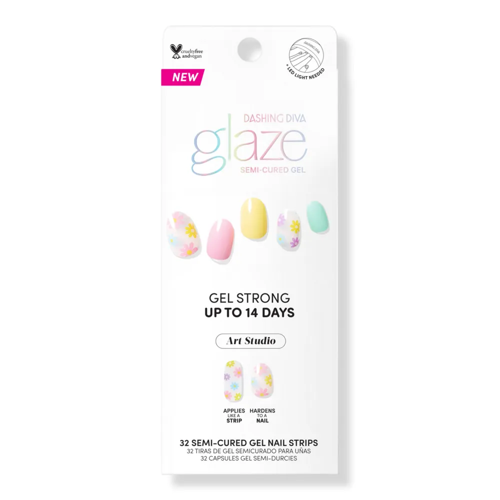 Dashing Diva Daisy Morning Glaze Semi-Cured Gel Art
