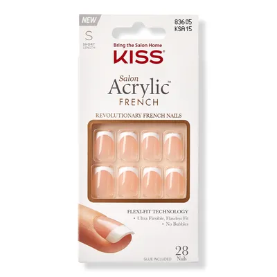 Kiss Salon Acrylic French Manicure Fashion Nails