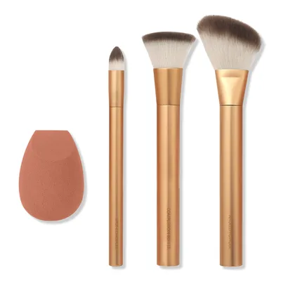 EcoTools Precious Metals Face Blend + Sculpt Brush & Sponge Set