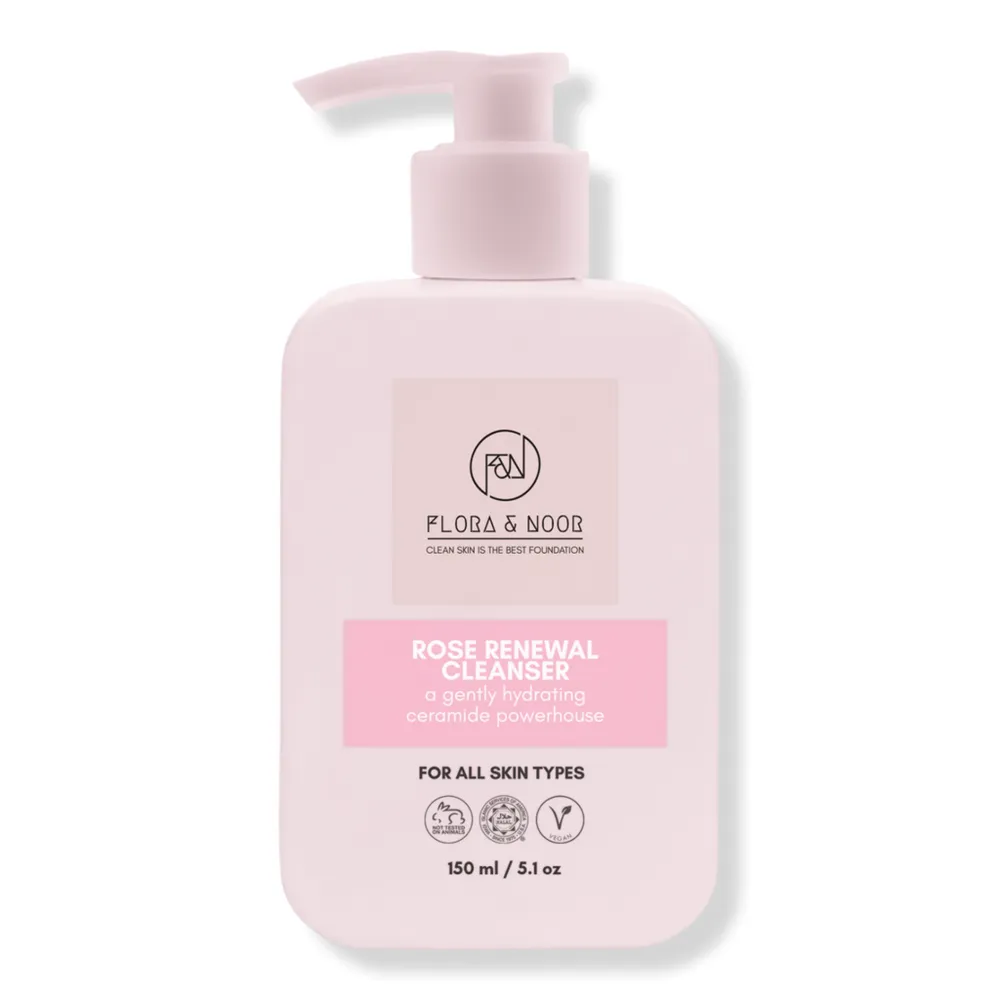 Flora & Noor Rose Renewal Tri-Peptide and Ceramide Cleanser