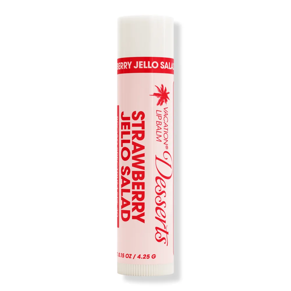 Vacation Lip Desserts, Sunscreen Lip Balm SPF 30 - Strawberry Jello Salad