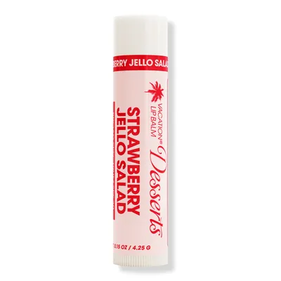 Vacation Lip Desserts, Sunscreen Lip Balm SPF 30 - Strawberry Jello Salad