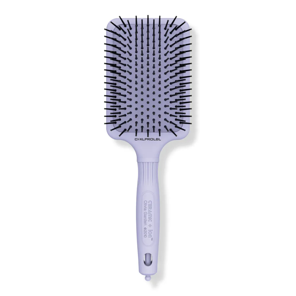 Olivia Garden Ceramic + Ion Blossom Anti-Static Cushioned Paddle Brush
