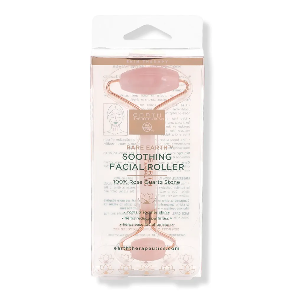 Earth Therapeutics Soothing Facial Roller Rose Quartz Stone