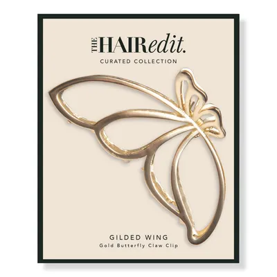 The Hair Edit Gold Gilded Wing Butterfly Claw Clip