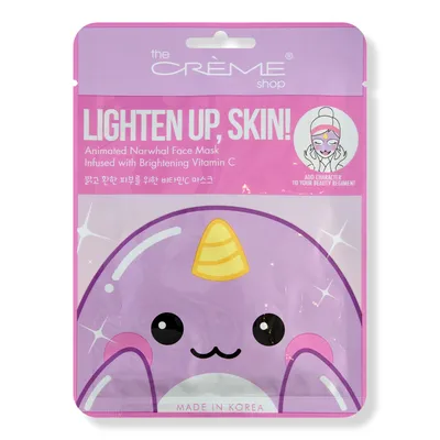The Creme Shop Lighten Up, Skin! Animated Narwhal Face Mask - Brightening Vitamin C