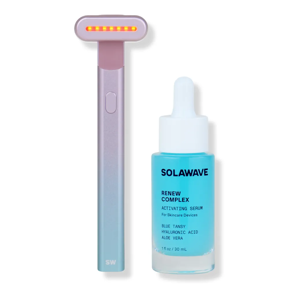 Solawave 4-in-1 Red Light Therapy Skincare Wand Kit - Ombre