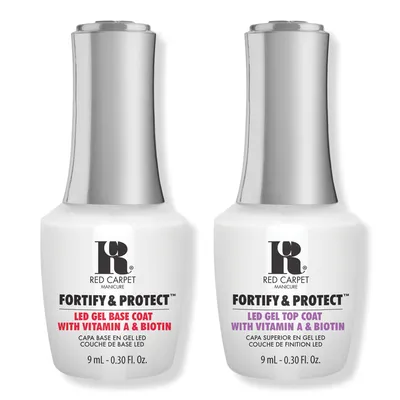 Red Carpet Manicure Fortify & Protect Base Coat + Top Coat Duo
