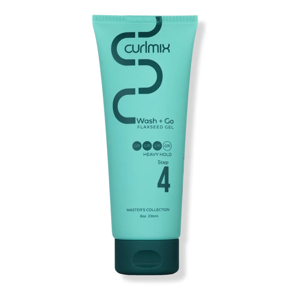 CurlMix Wash and Go Flaxseed Gel for Curly Hair - Heavy Hold