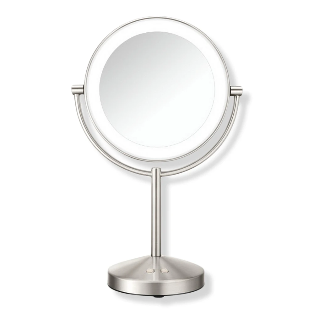 Conair Reflections 1x/10x LED Lighted Mirror Satin Nickel
