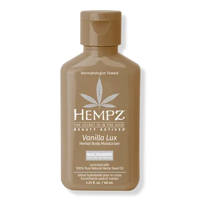 Hempz Vanilla Lux Herbal Body Moisturizer With Niacinamide - oz