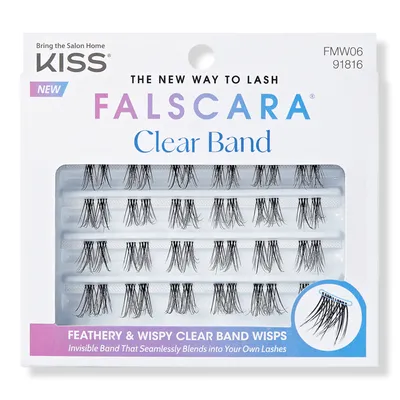 Kiss Falscara False Eyelash Multipack, Clear Band