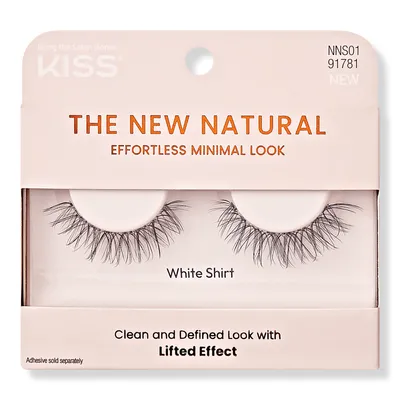 Kiss The New Natural False Eyelashes, White Shirt