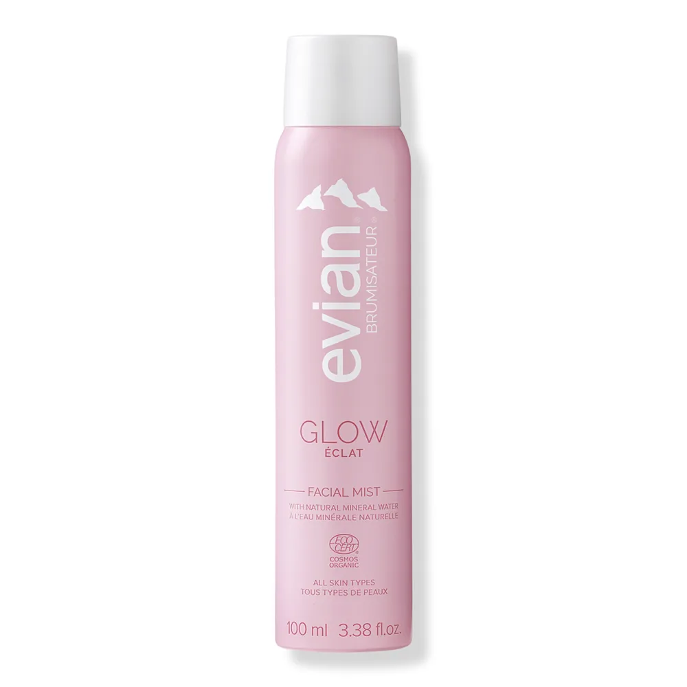 Evian Mineral Spray Glow Facial Mist with Natural Mineral Water