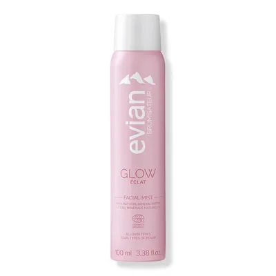 Evian Mineral Spray Glow Facial Mist with Natural Mineral Water