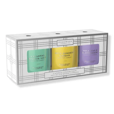 HomeWorx Everyday Candle Gift Set of 3