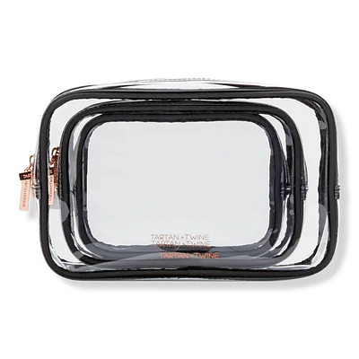 Tartan + Twine Basics Clear 3-Piece Organizer Set