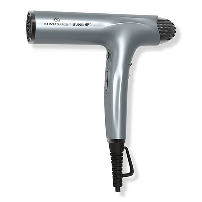 Olivia Garden SuperHP High Performance Professional Hair Dryer - Silver Blue