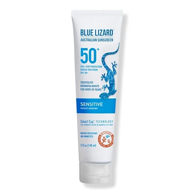 BLUE LIZARD AUSTRALIAN SUNSCREEN Sensitive Mineral Sunscreen Lotion SPF 50+ - 5.0 oz