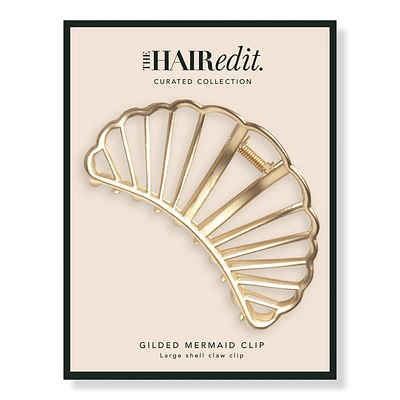 The Hair Edit Gold Gilded Mermaid Shell Claw Clip