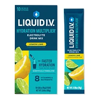LIQUID I.V. Hydration Multiplier Electrolyte Drink Mix Lemon Lime - ct