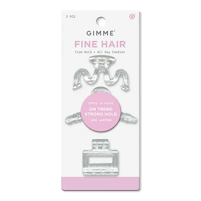 GIMME beauty Fine Hair Assorted Mini Claw Clips