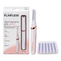 Flawless by Finishing Touch Dermaplane Glo Sonic Lighted Facial Exfoliator