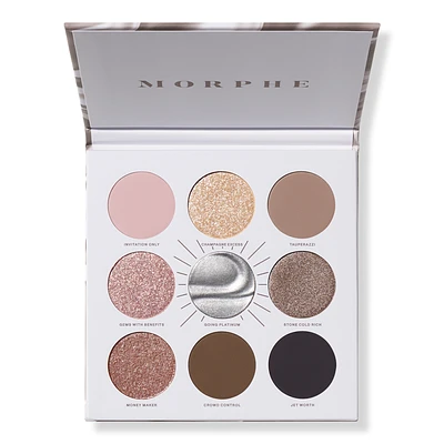 Morphe Rich & Foiled Going Platinum Eyeshadow Palette