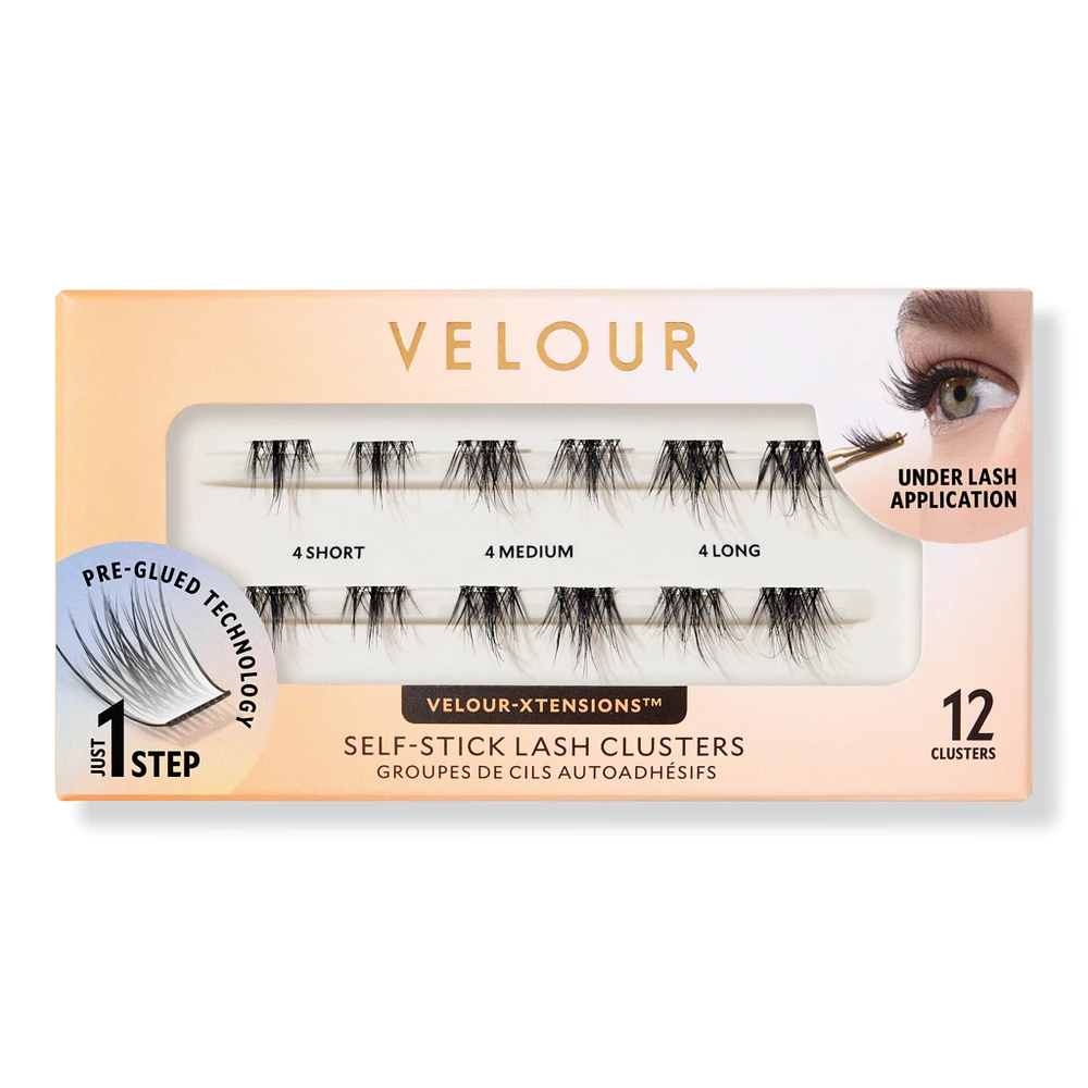 Velour Lashes Velour-Xtensions Self-Stick Spiky Chic Lash Clusters