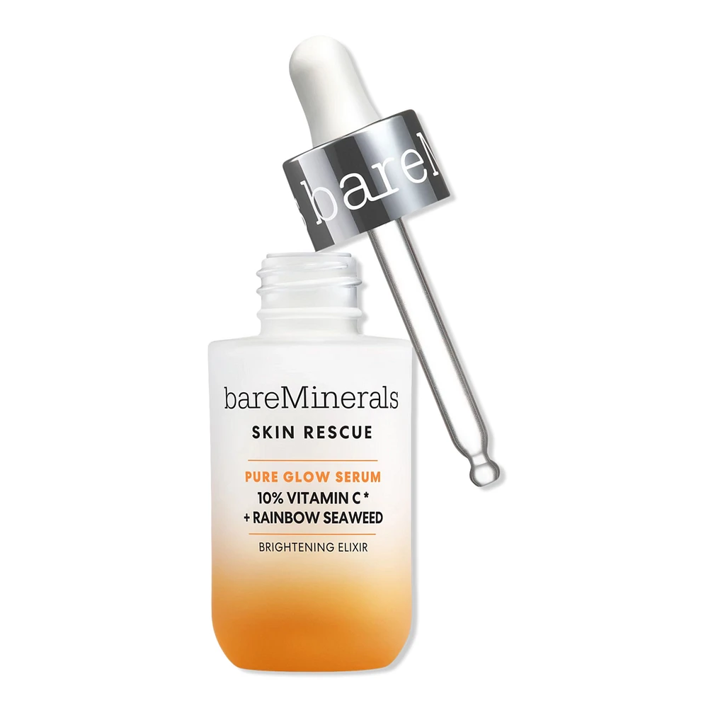 bareMinerals SKIN RESCUE Pure Glow Serum with 10% Vitamin C Complex and Rainbow Seaweed
