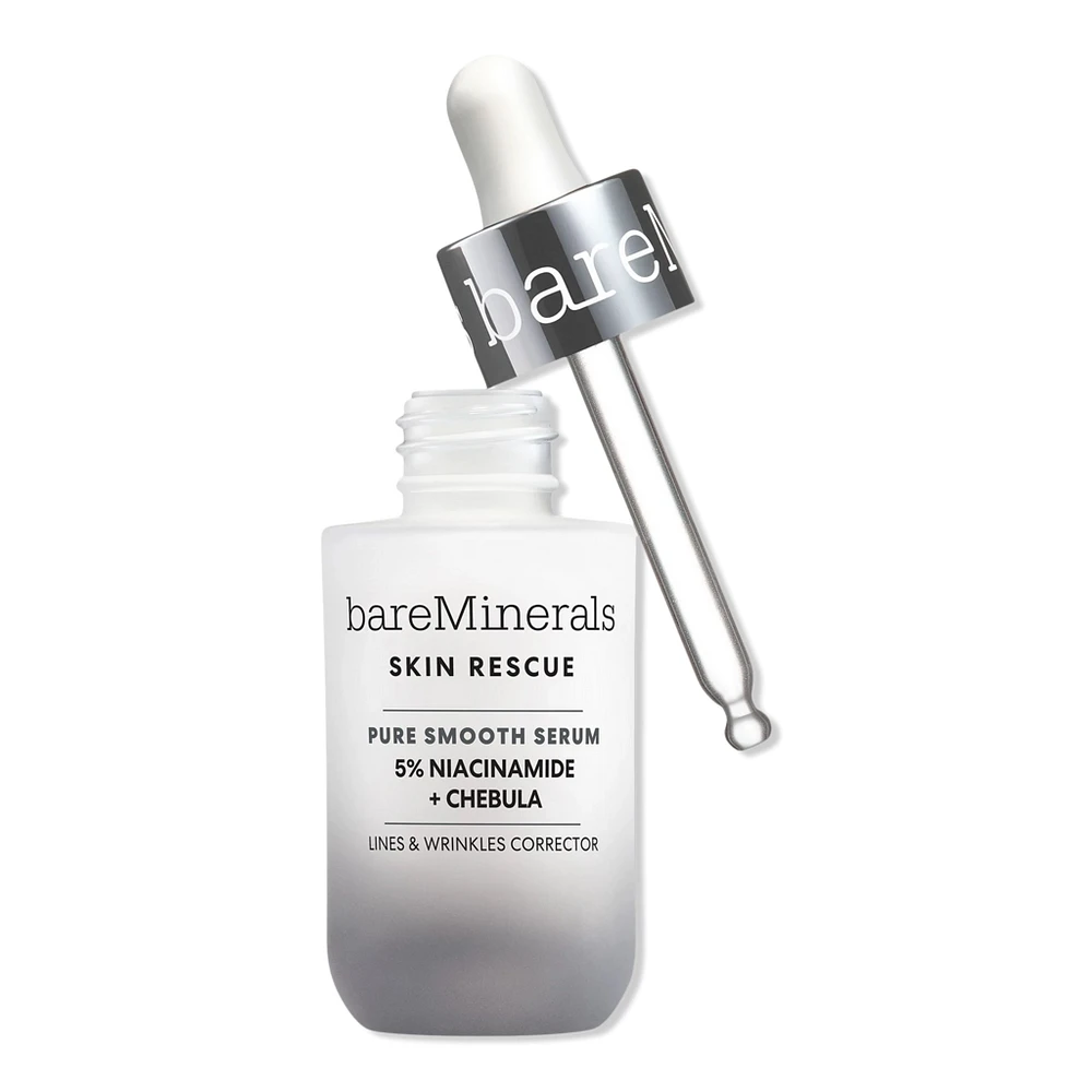 bareMinerals SKIN RESCUE Pure Smooth Serum with 5% Niacinamide and Chebula