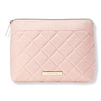 Tartan + Twine Pink Denim Quilted Clutch