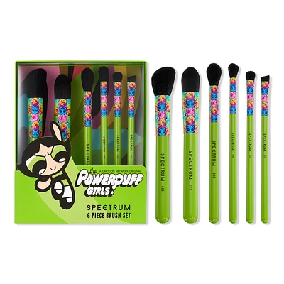 Spectrum The Powerpuff Girls Buttercup 6-Piece Makeup Brush Set
