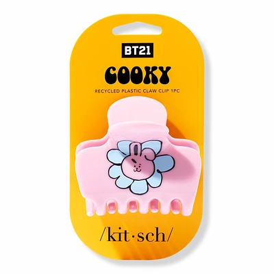BT21 x Kitsch Recycled Plastic Puffy Claw Clip - Cooky