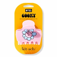 BT21 x Kitsch Recycled Plastic Puffy Claw Clip - Cooky